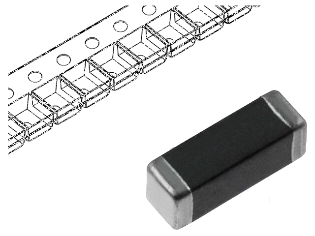 Ferriet: kraal; Imp.@ 100MHz: 180Ω; SMD; 3A; 1806; R: 0,025Ω Ferriet: kraal; Imp.@ 100MHz: 180Ω; SMD; 3A; 1806; R: 0,025Ω